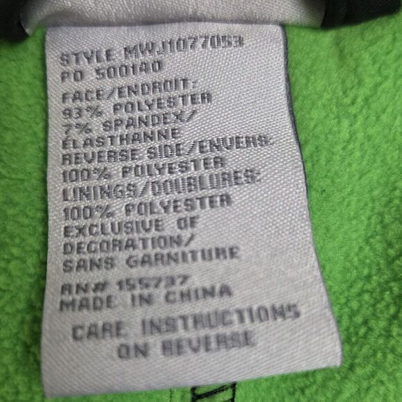 Cinch Softshell Jacket Full Zip Black Bright Green Trim Rancher Men's XL - Picture 9 of 16